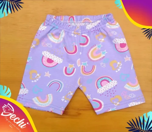 Biker lila con arcoiris (calza ciclista)
