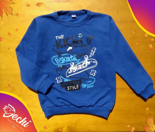 ropa para niños nene buzo skate azul invierno 2024