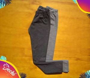 Calza gris ropa para niñas algodón