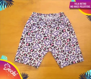 biker estampada animal print calza short ropa para niña Fabrica mayorista