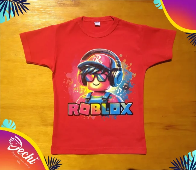 fabrica mayorista Remera rob rojo ropa para niños