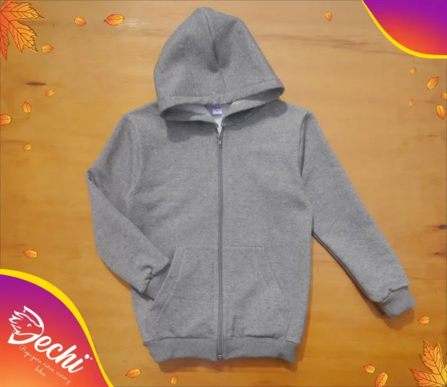 Ropa para niño campera uniformes gris medio lisa fabrica mayorista
