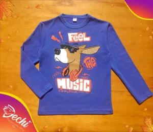 Ropa para niño remera nene canguro azul fabrica mayorista 2025