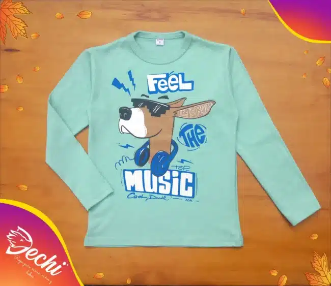 Ropa para niño remera nene canguro verde fabrica mayorista 2025