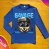 Ropa para niño remera nene lobo azul fabrica mayorista