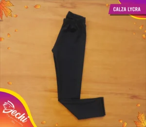 Ropa para niña calza lycra retro negras