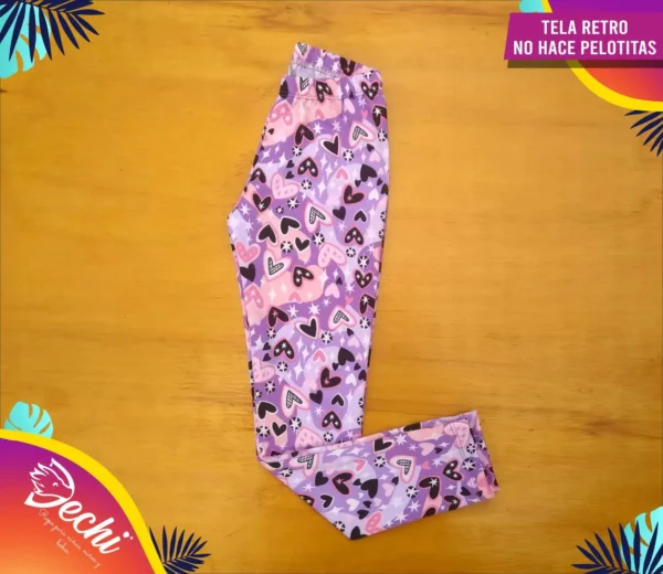 Calzas corazon LiLA Lycra