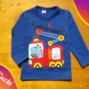 Remera dino bombero bebe ML