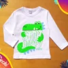Remera dinosaurio stay happy ML