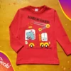 Remera dino bombero bebe ML