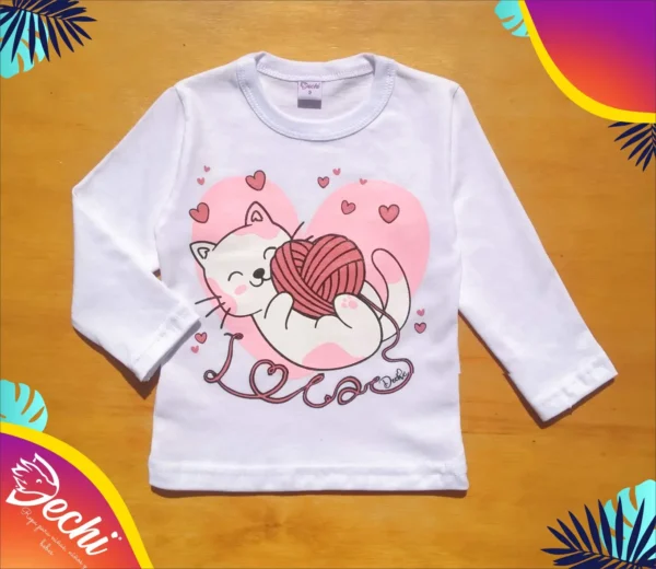 Remera Gatita Lana ML