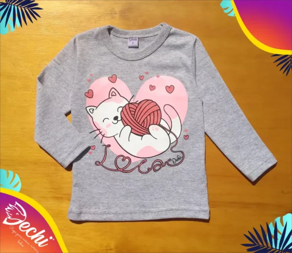 Remera Gatita Lana ML