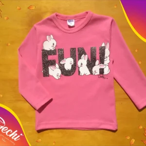Remera FUN conejitos Bebe CON BRILLO! ML