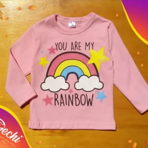 Remera Bebe Arcoiris ML