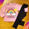 Remera Bebe Arcoiris ML