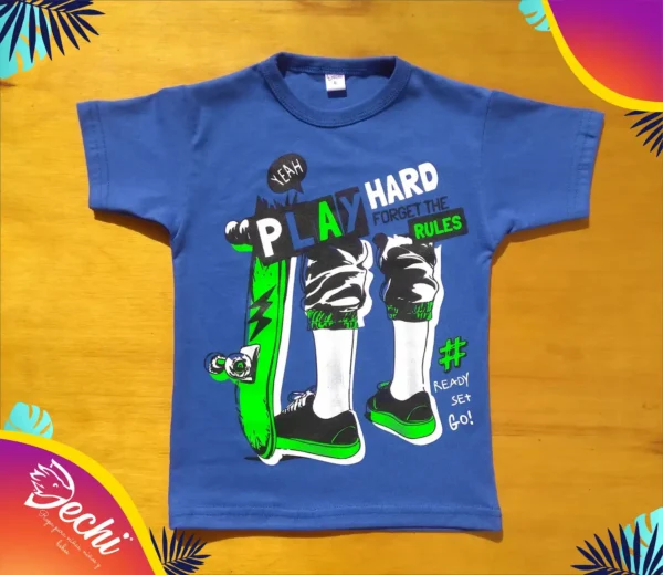Remera Skater Play hard MC