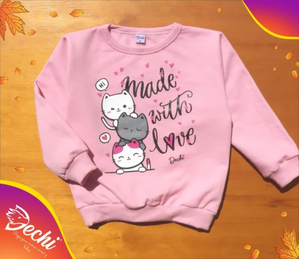 Buzo de Beba Gatitos "Made with love"