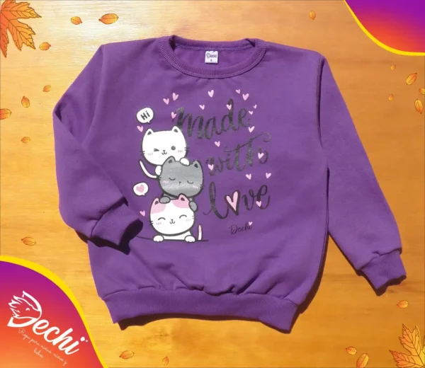 Buzo de Beba Gatitos "Made with love"