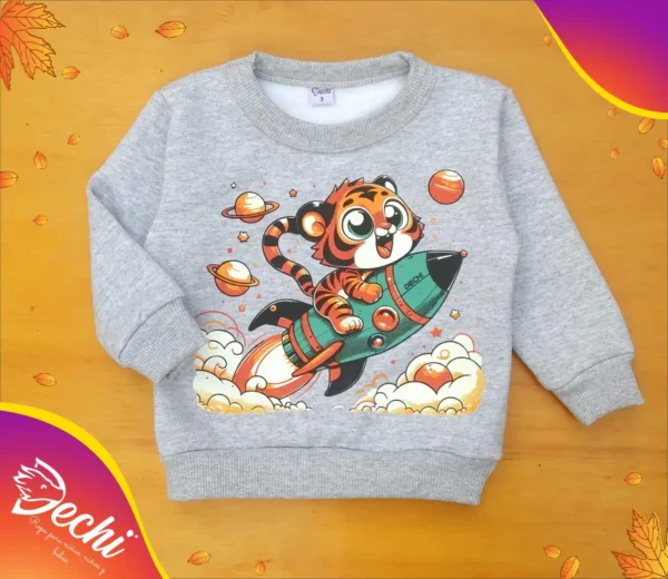 Buzo de Bebe Tigre en el espacio