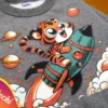 Buzo de Bebe Tigre en el espacio