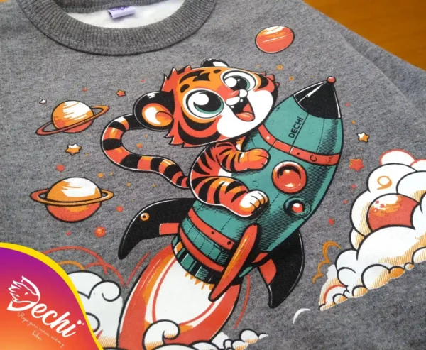 Buzo de Bebe Tigre en el espacio