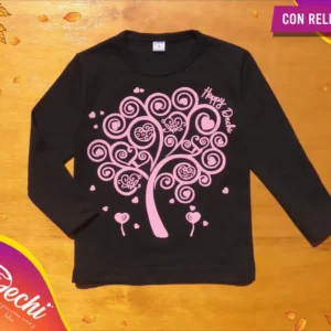 Remera Bebe Arbol ML Con RELIEVE!