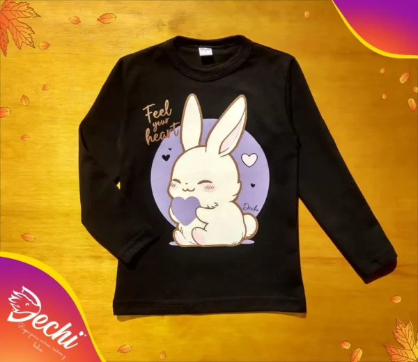 Remera Bebe Conejita corazon ML