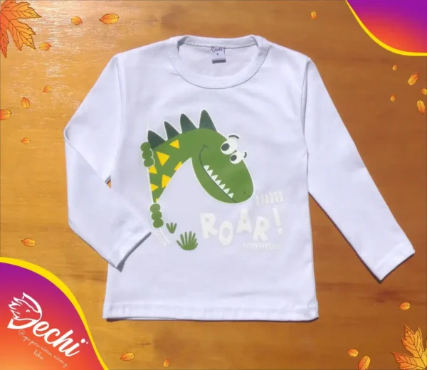 Remera Bebe Dino "Roar" ML