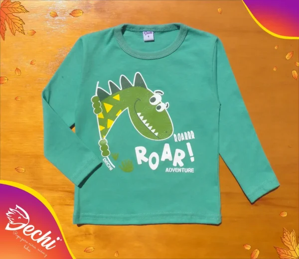 Remera Bebe Dino "Roar" ML