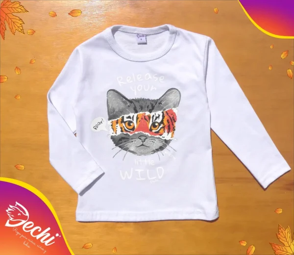 Remera Bebe Tigre "wild" ML