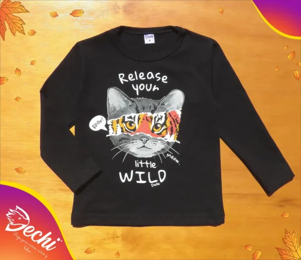Remera Bebe Tigre "wild" ML
