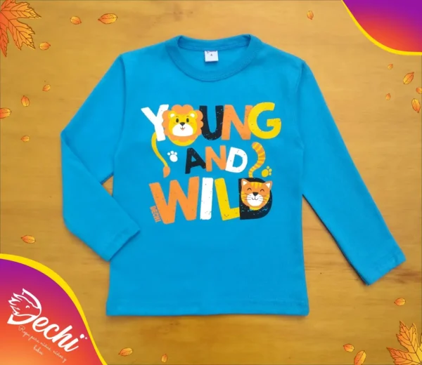 Remera Bebe Young and Wild ML