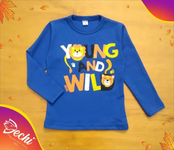 Remera Bebe Young and Wild ML