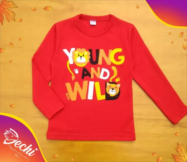 Remera Bebe Young and Wild ML