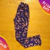 Calzas BEBE Termica Animal print violeta y rosa