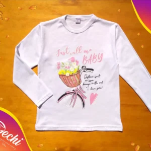 Remera para nena bicicleta ML