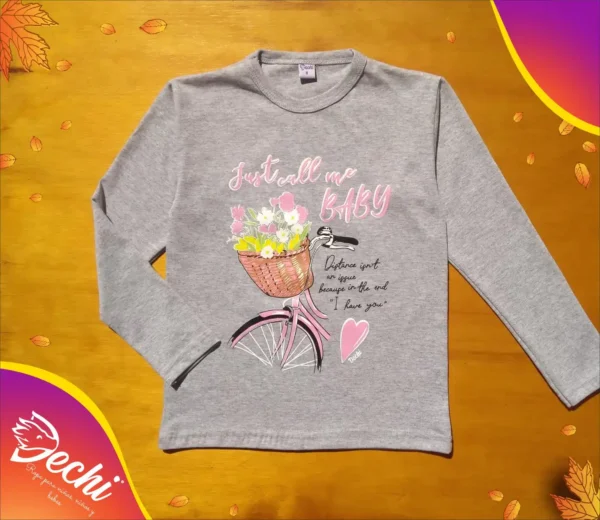 Remera para nena bicicleta ML