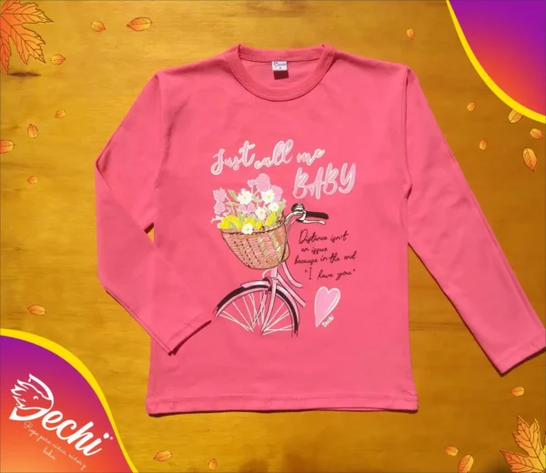 Remera para nena bicicleta ML