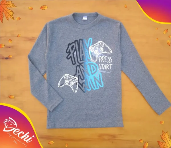Remera Gamer Play & win ML