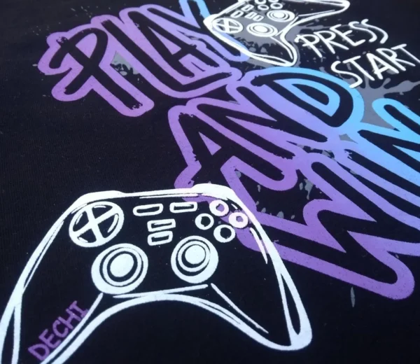 Remera Gamer Play & win ML