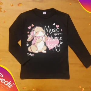 Remera Conejita Music kawaii ML