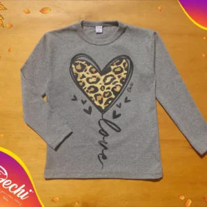 Remera Animal print Love ML