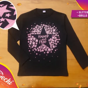 Remera Estrellas con brillo ML