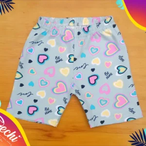 Biker Gris con Corazones (calza ciclista)