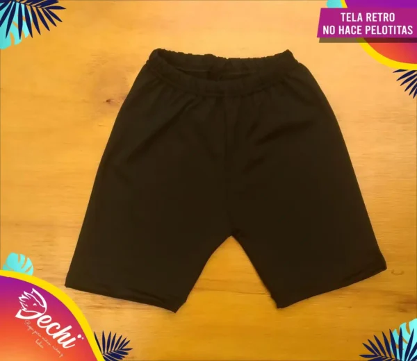Biker Negro tela retro (lycra)
