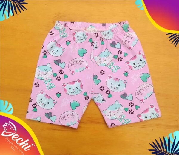 Biker Rosa con Gatitos (calza ciclista)