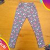Calzas BEBE Gris Arcoiris de algodón con Lycra
