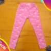 Calzas BEBE rosa corazones de algodón con Lycra