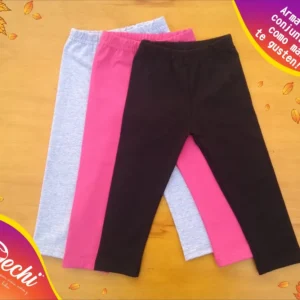 Calzas de BEBE lisa Algodón con Lycra