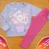 Calzas de BEBE lisa Algodón con Lycra